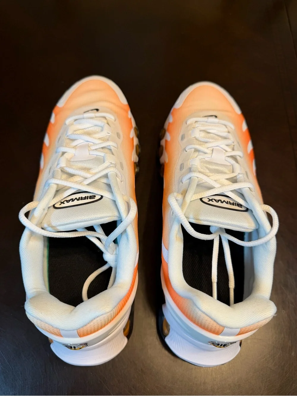 New Nike Air Max DN8 Orange White Sneaker Shoes Size US 6.5Y